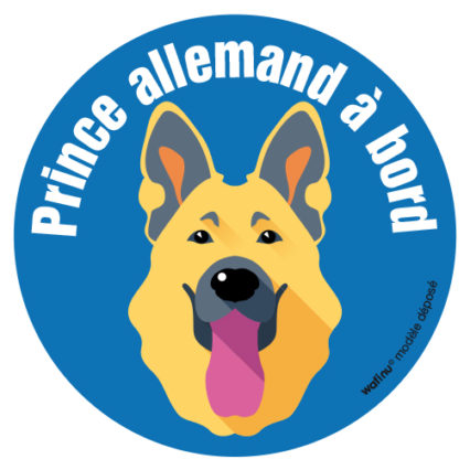 Le berger allemand (autocollant)
