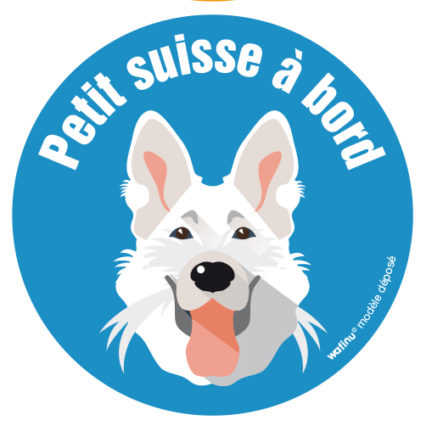 Le berger suisse (autocollant)
