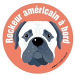 Le bouledogue américain (autocollant)