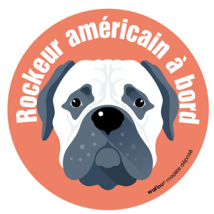Le bouledogue américain (autocollant)
