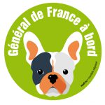 Le bouledogue français (autocollant)