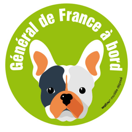 Le bouledogue français (autocollant)