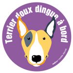 Le bull terrier (autocollant)