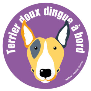 Le bull terrier (autocollant)