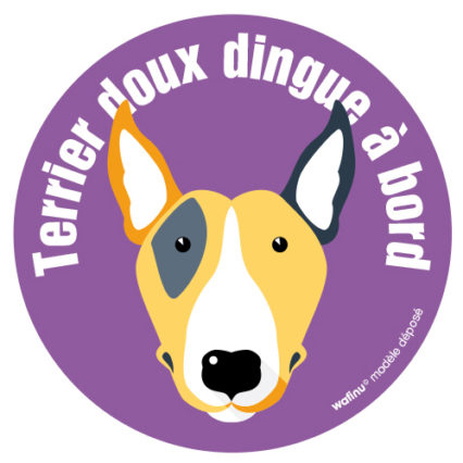 Le bull terrier (autocollant)