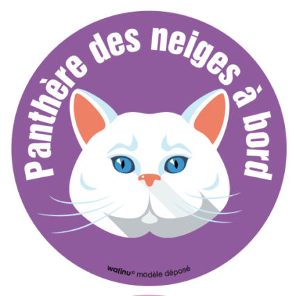 Le chat blanc (autocollant)