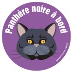 Le chat noir (autocollant)