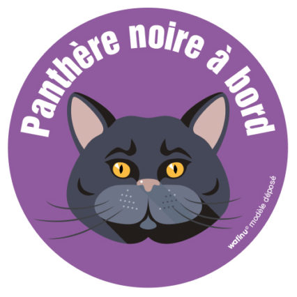 Le chat noir (autocollant)
