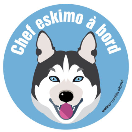 Le Husky (autocollant)