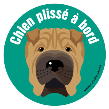 Le sharpei (autocollant)