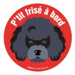 Le caniche (autocollant)