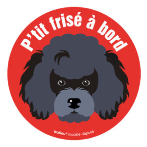 Le caniche (autocollant)