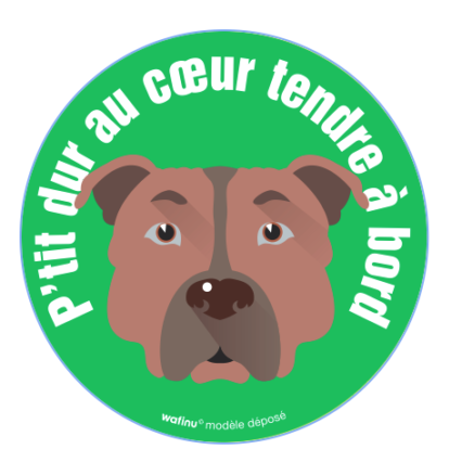 Le staff/staffie (Autocollant)
