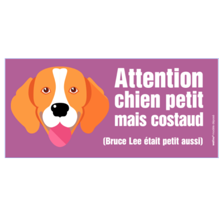 Le beagle (autocollant "Bruce Lee")