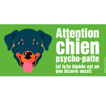 Le beauceron (autocollant "psycho patte")