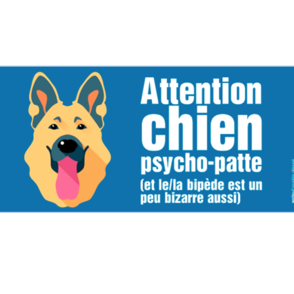 Le berger allemand (autocollant "psycho patte")