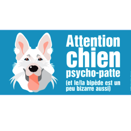 Le berger suisse (autocollant "psycho patte")
