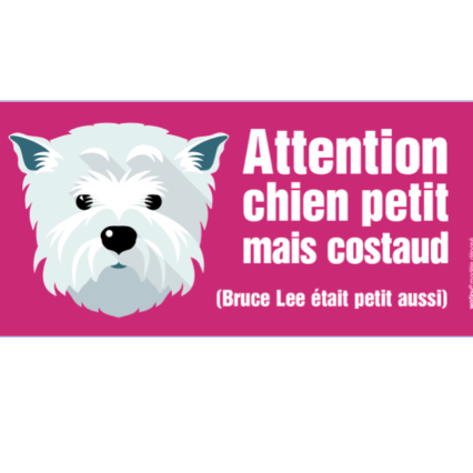 Le Westie (autocollant "Bruce Lee")