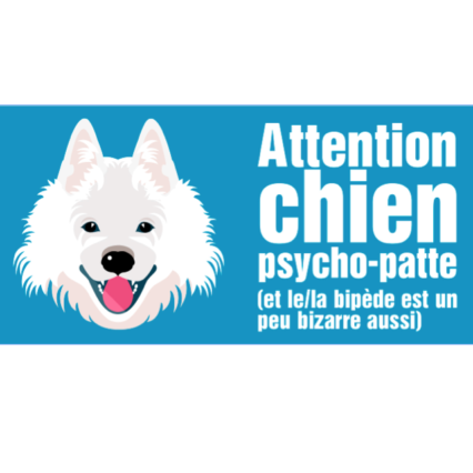 Le samoyède (autocollant "psycho patte")