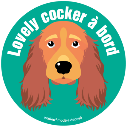 Le cocker (autocollant)