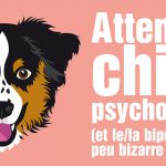 Le Berger Australien noir (autocollant chien "psycho patte")