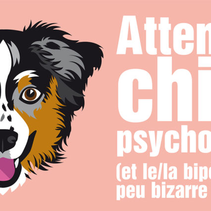 Le Berger Australien merle (autocollant "chien psycho patte")