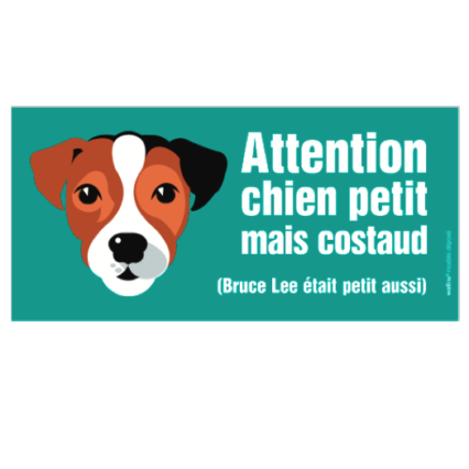 Le Jack Russel (autocollant dit "Bruce Lee")