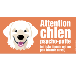 Le Montagne des Pyrénées - Patou (autocollant psycho patte)