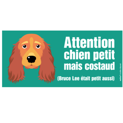 Le cocker (autocollant "Bruce Lee")
