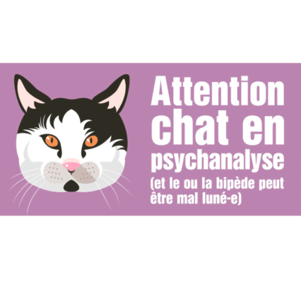 Le chat bicolore (autocollant dit "Freud")