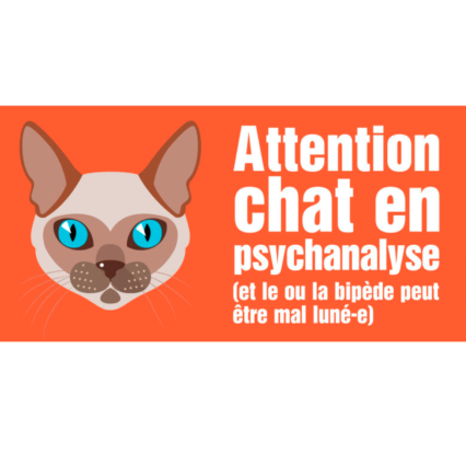 Le chat siamois (autocollant dit "Freud")