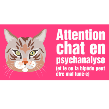 Le chat tigré (autocollant dit "Freud")