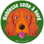 Le setter irlandais (Autocollant)
