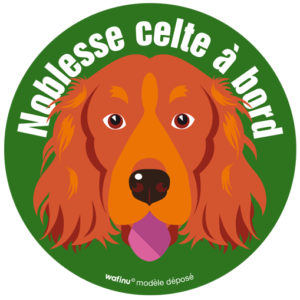 Le setter irlandais (Autocollant)