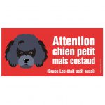Le caniche (autocollant de portail)