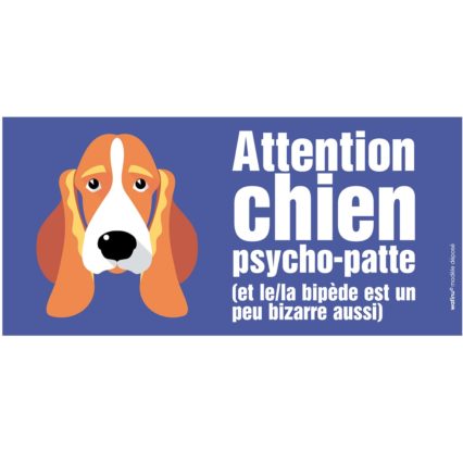 Le chien de chasse dit Gandalf (autocollant de portail)