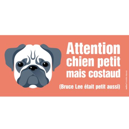 Le carlin (autocollant de portail)