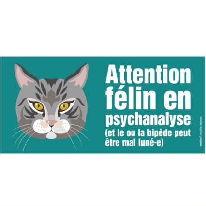 Le chat gris (autocollant de portail)