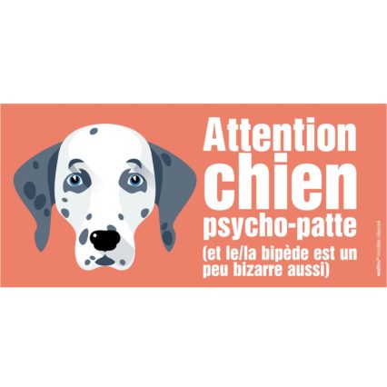 Le dalmatien (autocollant de portail)