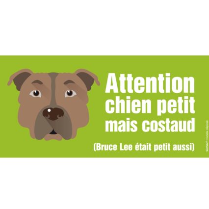 Le staff/staffie (autocollant de portail)