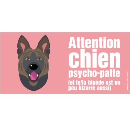 Le berger hollandais (autocollant de portail)