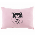 petit coussin akita rose